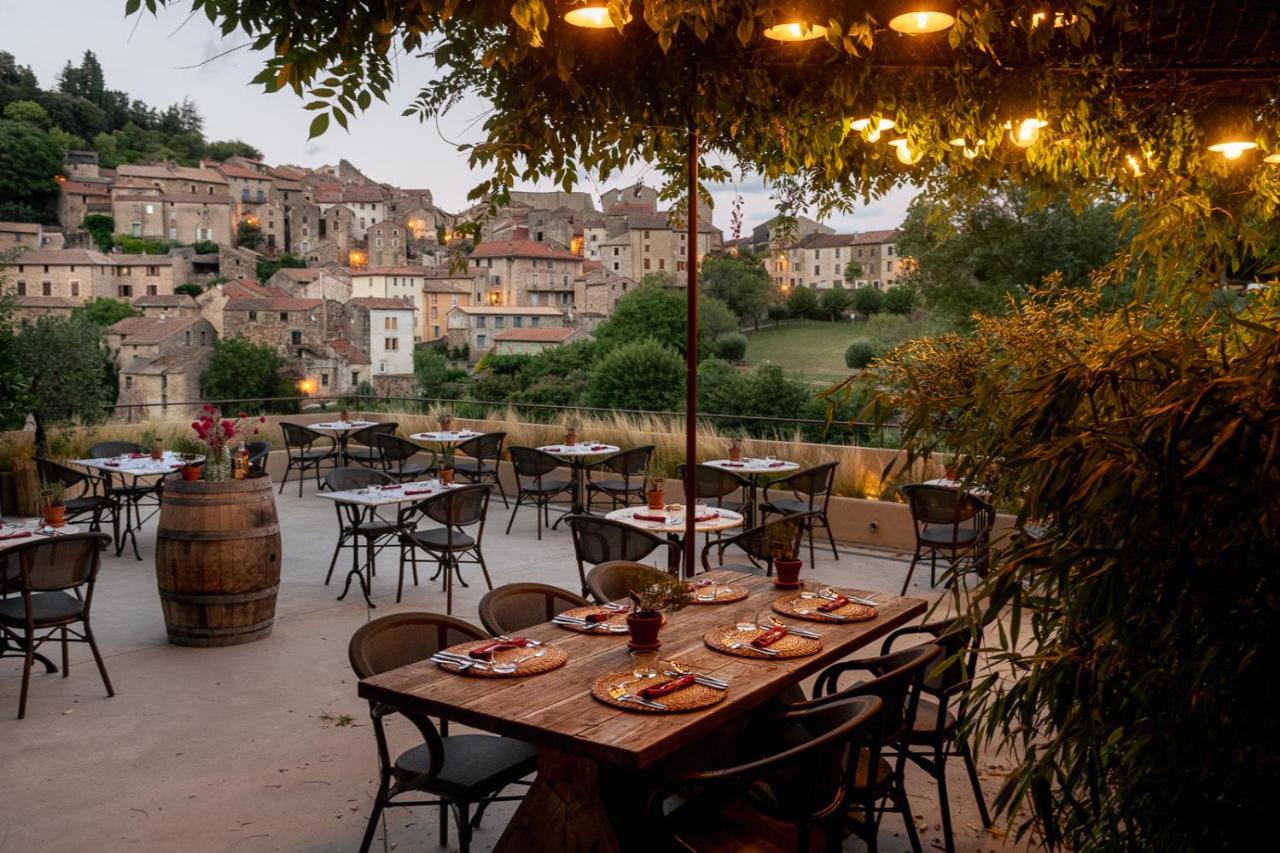 Ecole Olargues - Chambres & Restaurant - Teritoria Exterior photo