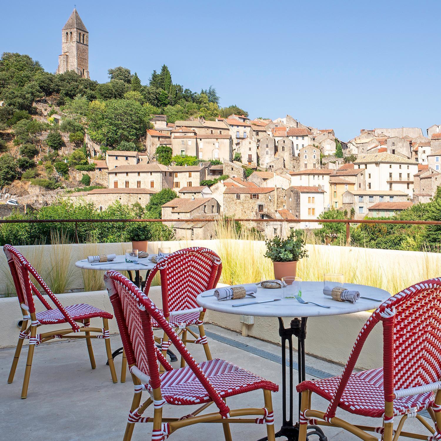 Ecole Olargues - Chambres & Restaurant - Teritoria Exterior photo