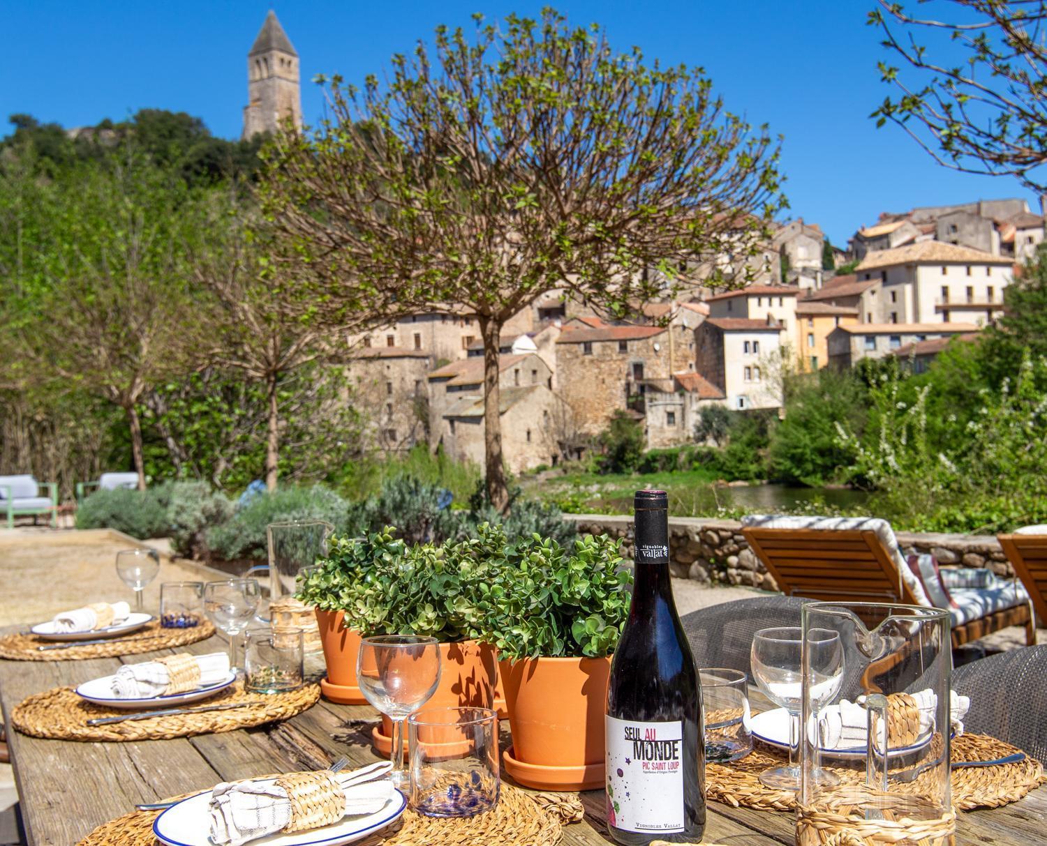 Ecole Olargues - Chambres & Restaurant - Teritoria Exterior photo